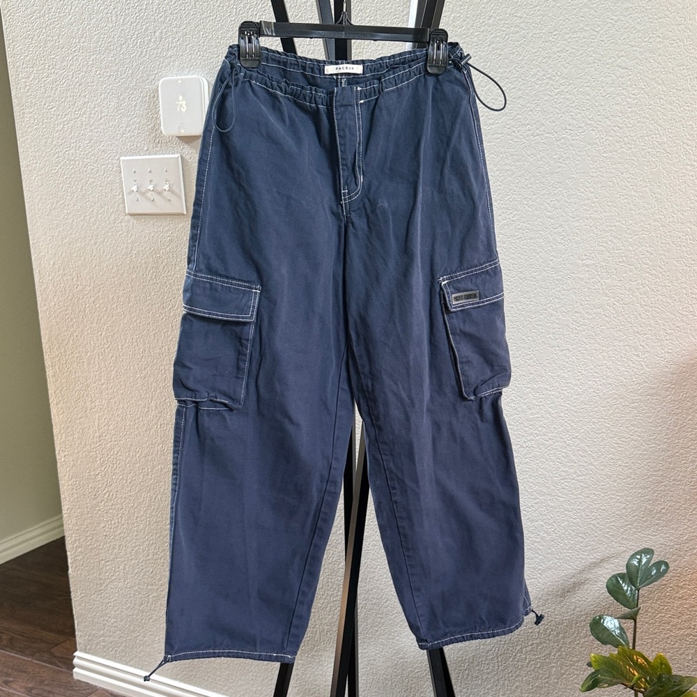 PacSun Women's Navy Cargo Pants